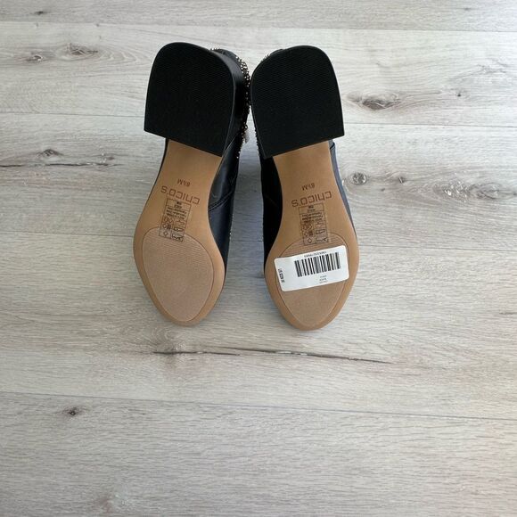 Chicos Adele Embellished Boots Black 8.5 NWT IN BOX - Picture 11 of 12